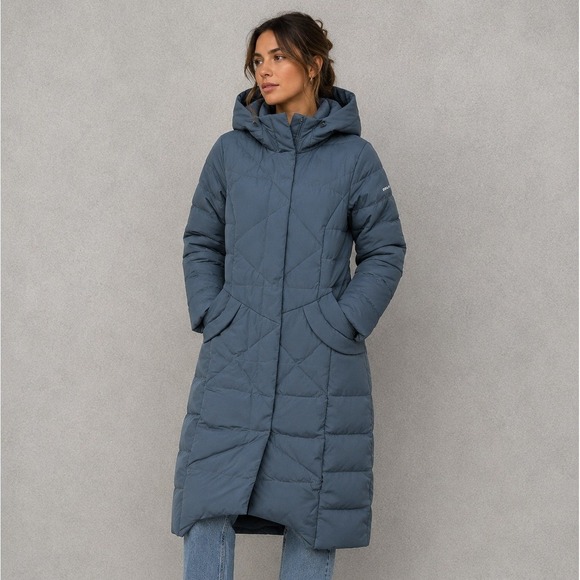 Orolay Jackets & Blazers - Orolay Down Puffer Coat Women Medium Long Hooded Quilted Gray Winter Parka